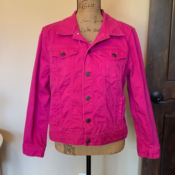 talbots denim jacket petite